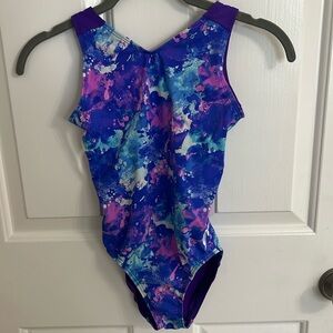 Splatter Paint GK Gymnastics Leotard